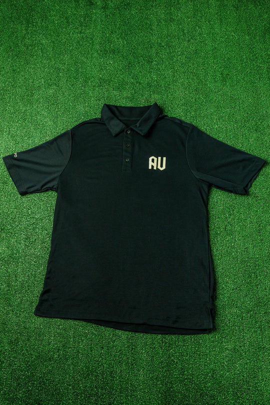 AV Embroidered Polo in Joshua Green